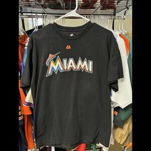 MLB Majestic Miami Marlins Stanton Tshirt